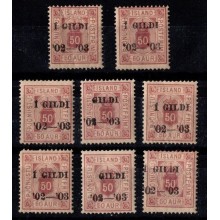 1902-03  - Island - AFA TJ 18 - Frimærker - Tjenestefrimærke med overtryk: "I GILDI 02-03" - Postfrisk.